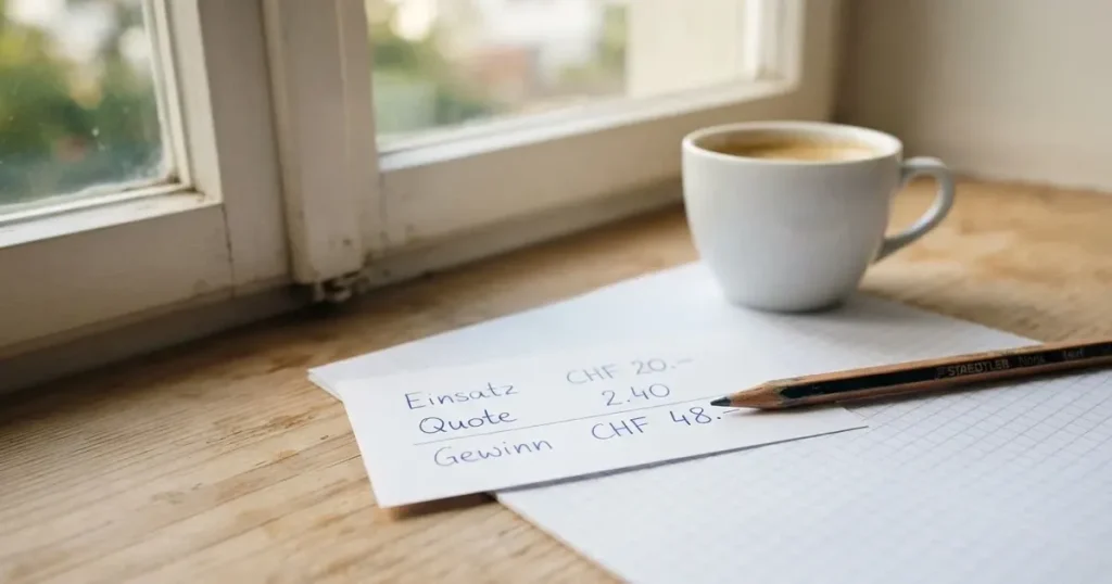 Ein Taschenrechner und ein Bleistift liegen auf kariertem Papier neben einer Tasse Kaffee, ein Fensterplatz mit Tageslicht.